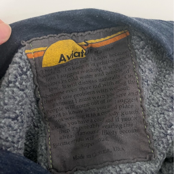 aviator nation cropped crewneck - Picture 3 of 7